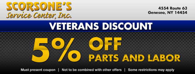 Veterans Discount Special